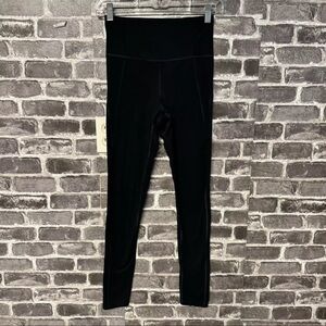 Girlfriend Collective Full Length Black High-Waisted Leggings // Small